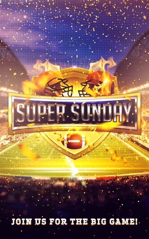 Super Sunday Stadium Bulletin Cover
