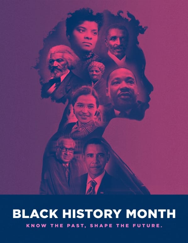 Black History Month Church Service Flyer