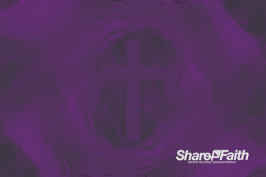 Amethyst Cross Colorful Texture Worship Video