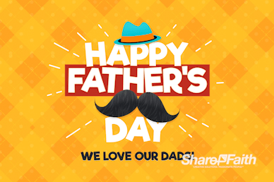 Father's Day Mustache Church Motion Graphic