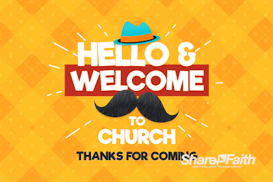 Father's Day Mustache Welcome Motion Graphic