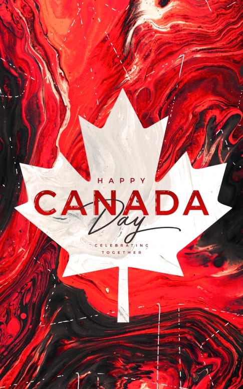 Canada Day Church Bulletin Cover Design