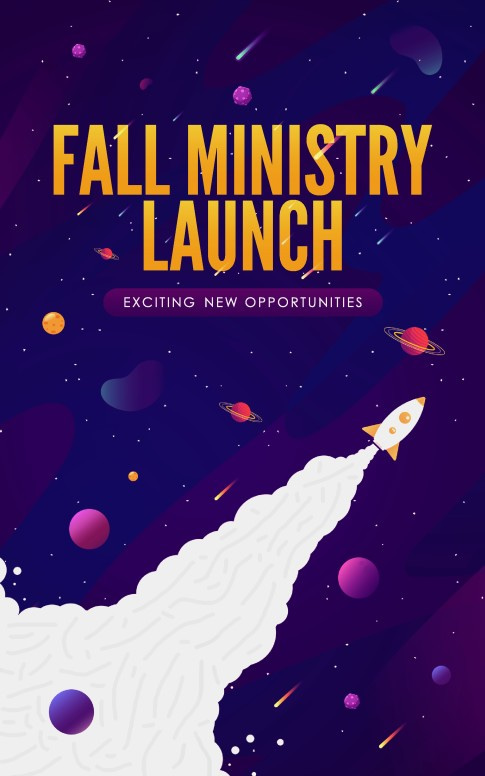 Fall Ministry Launch Church Bulletin Cover