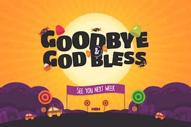 Goodbye & God Bless Trunk Or Treat Autumn Motion Graphic