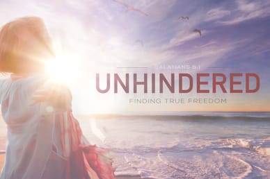 Unhindered Finding Freedom Sermon Motion Graphic