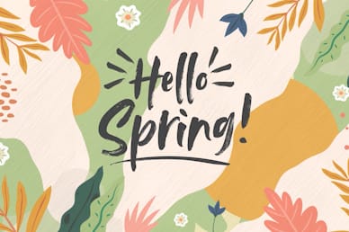 Hello Spring Title Church Motion Graphic
