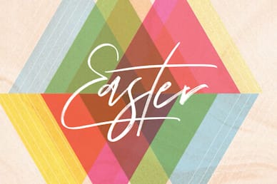 Easter Sunday Colorful Title Church Motion Graphic