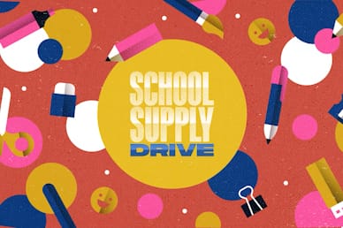 School Supply Drive Title Church Video