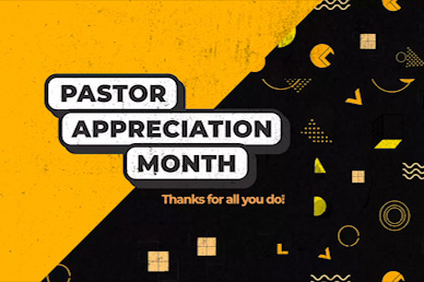Pastor Appreciation Yellow Title Church Video