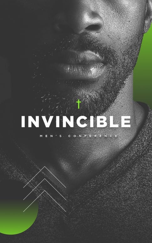 Invincible Men's Conference Church Bifold Bulletin