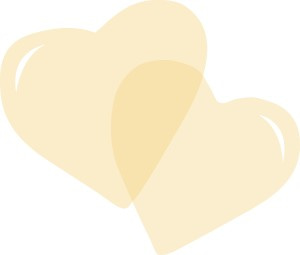 Pair of Yellow Hearts