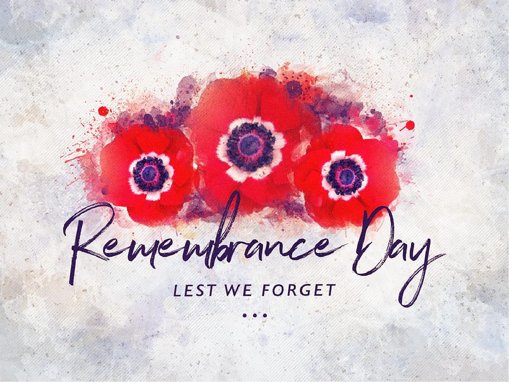 Remembrance Day Service Graphic