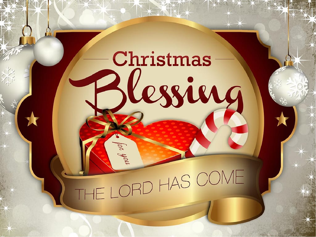 Christmas Blessing PowerPoint Template