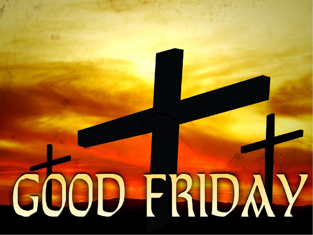 Good Friday with Three Crosses