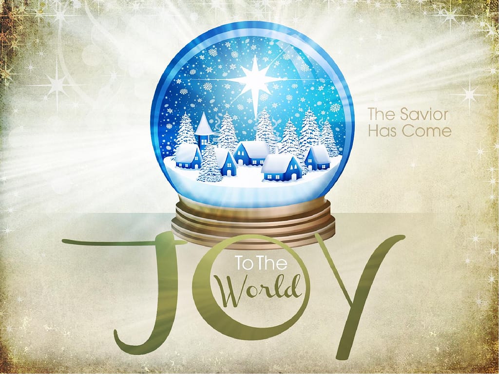 Joy to the World PowerPoint Template