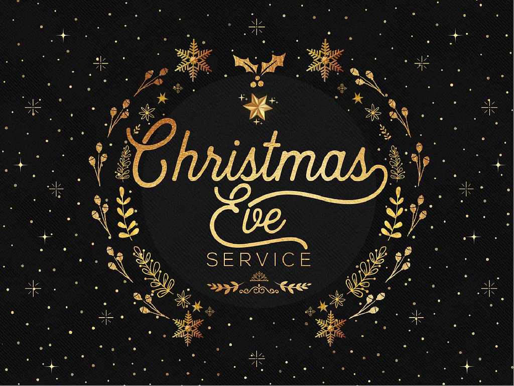 Christmas Eve Service Graphic Design