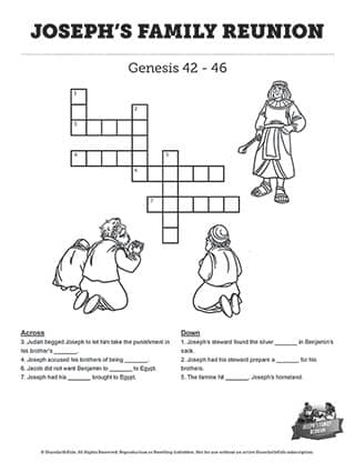 ShareFaith Media Genesis 42: Joseph s Family Reunion Coloring Pages