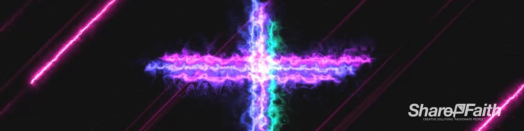Energy Wave Cross Triple Wide Motion Background