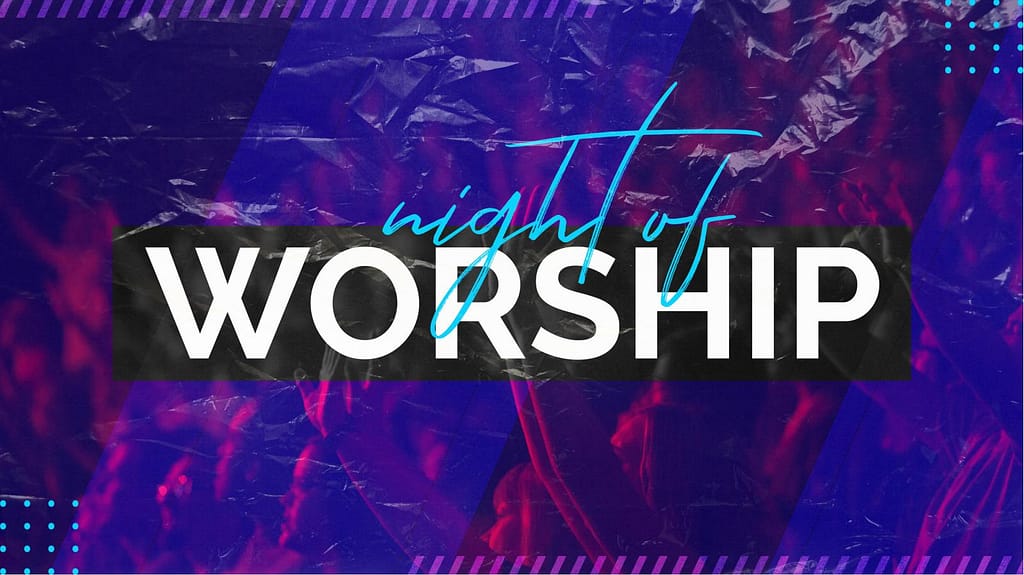 Night of Worship Church Title Graphics