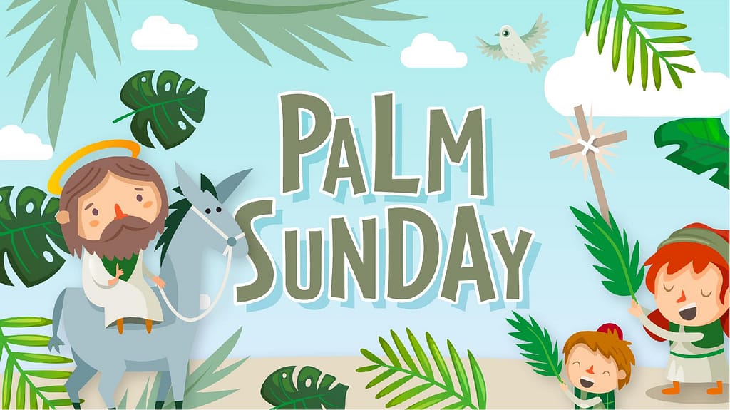 Palm Sunday Easter Church Graphics Kids