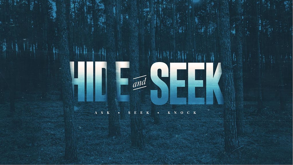 Hide and Seek Church Sermon Title Graphics