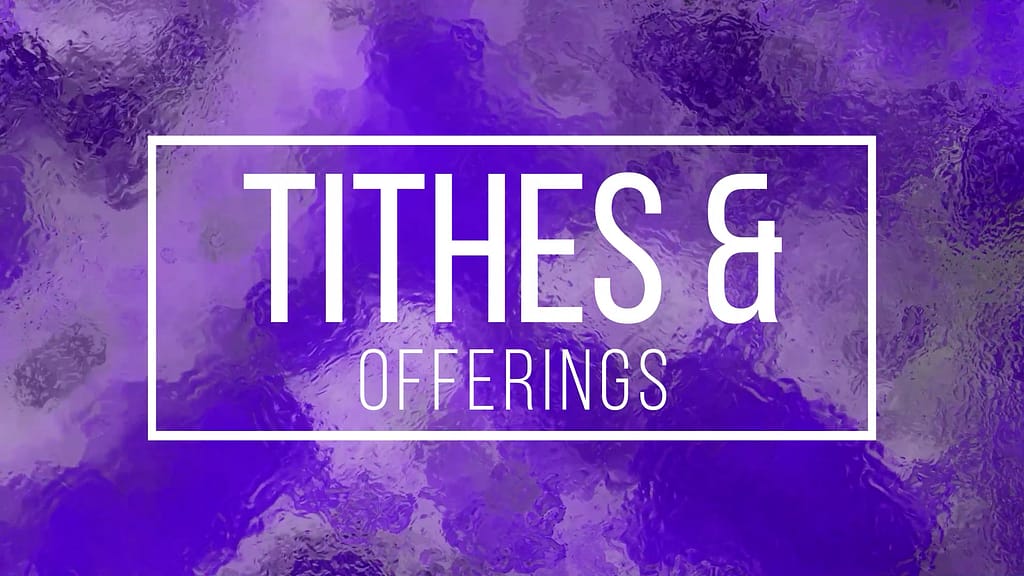 Tithes & Offerings Colorful Texture Motion Graphic