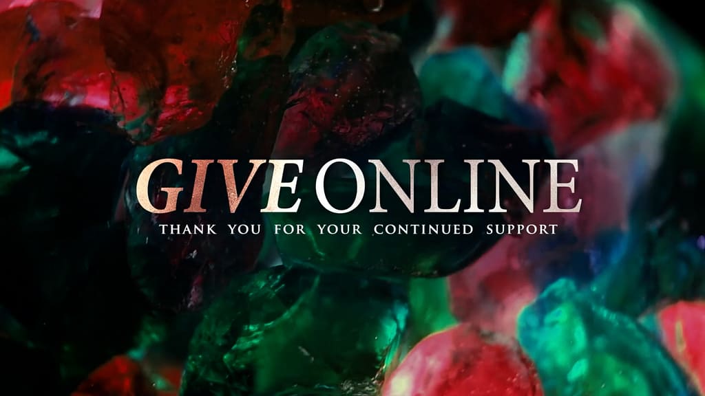 Online Giving Christmas Glass Motion Graphic