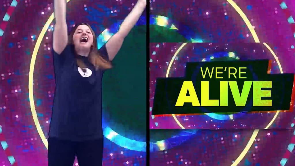 We Are Alive Worship Video for Kids Hand Motions Split Screen