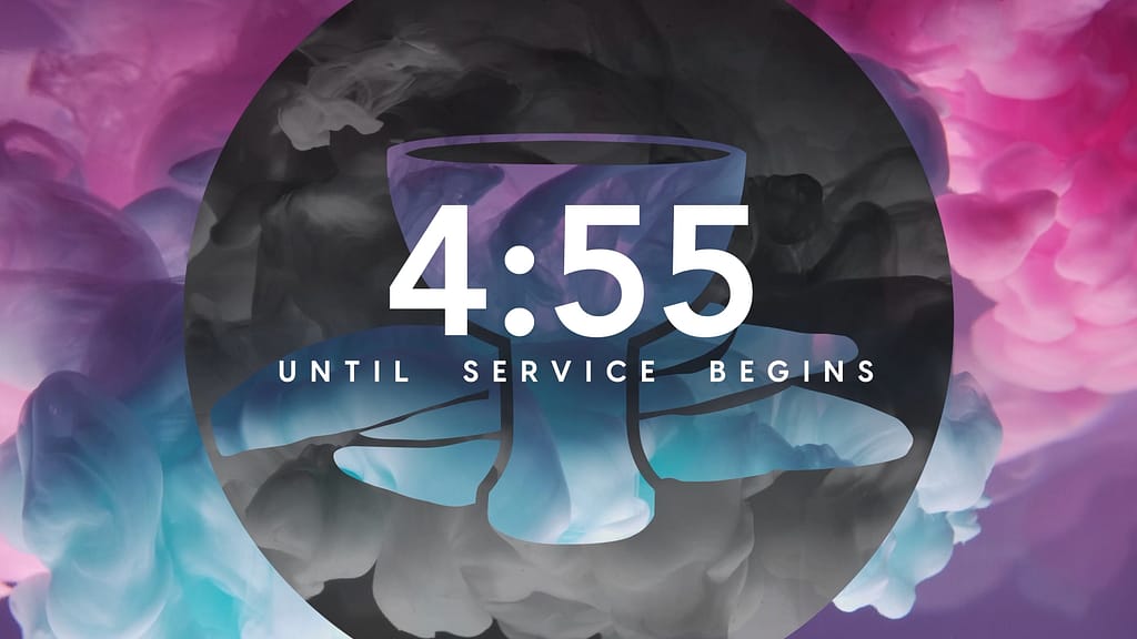 5min Countdown Maundy Thursday Colormix Church Motion Graphics