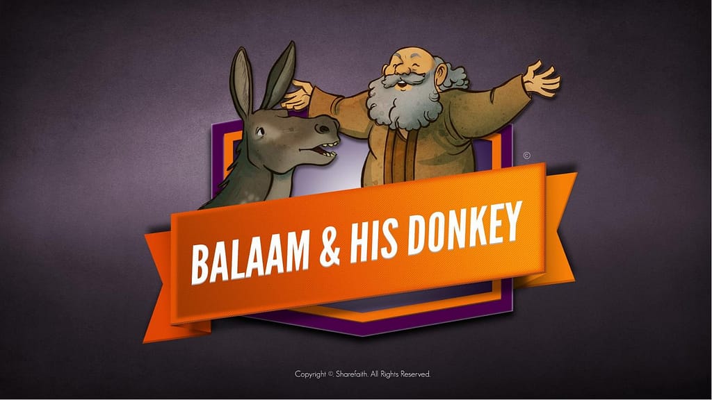 Numbers 22 Balaam's Donkey Kids Bible Stories