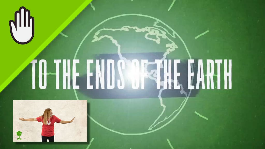 To The Ends Of The Earth Worship Video for Kids Hand Motions