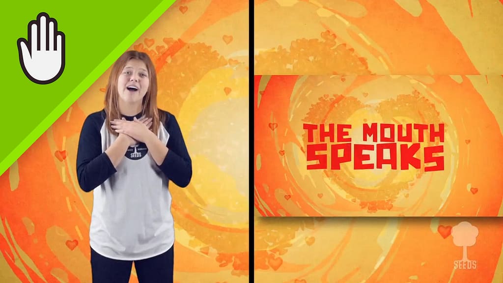 The Mouth Kids Worship Video for Kids Hand Motions Split Screen