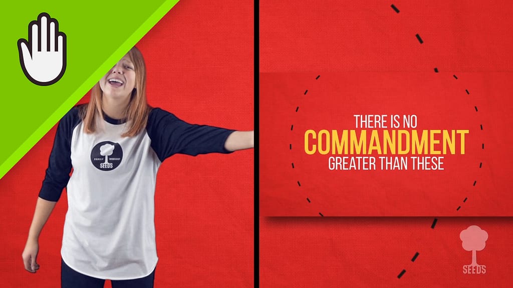 Greatest Commandment Kids Worship Video for Kids Hand Motions Split Screen