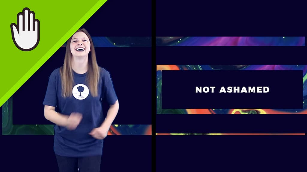 Not Ashamed Kids Worship Video Hand Motions Split Screen