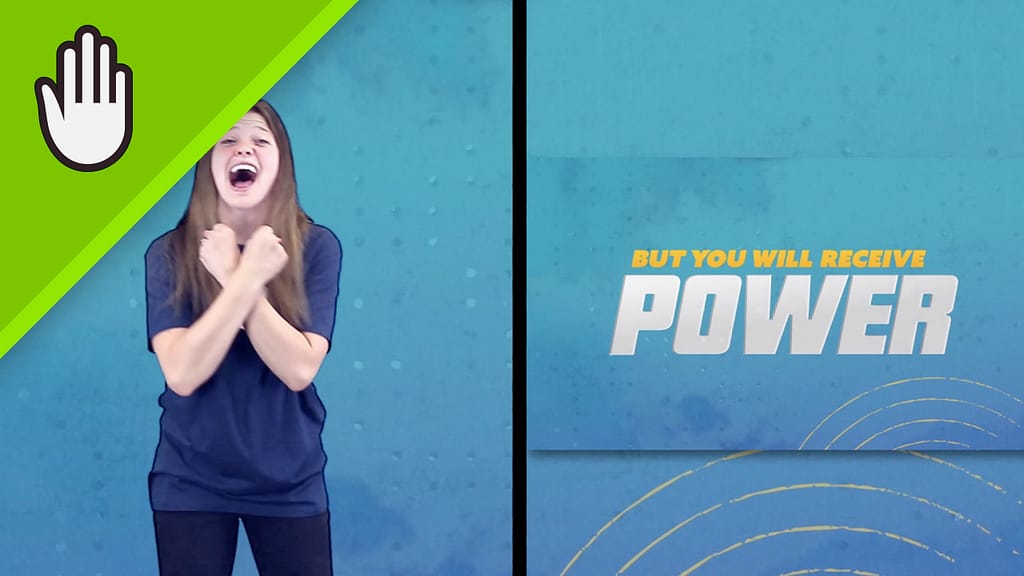 Power Kids Worship Video Hand Motions Split Screen