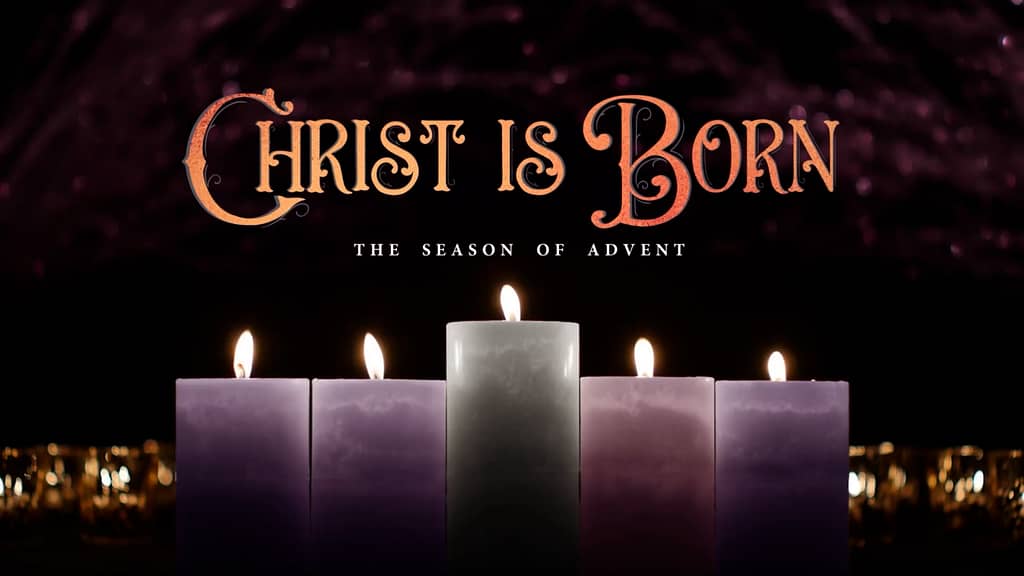 Christ is Born Advent Classic Christmas Background