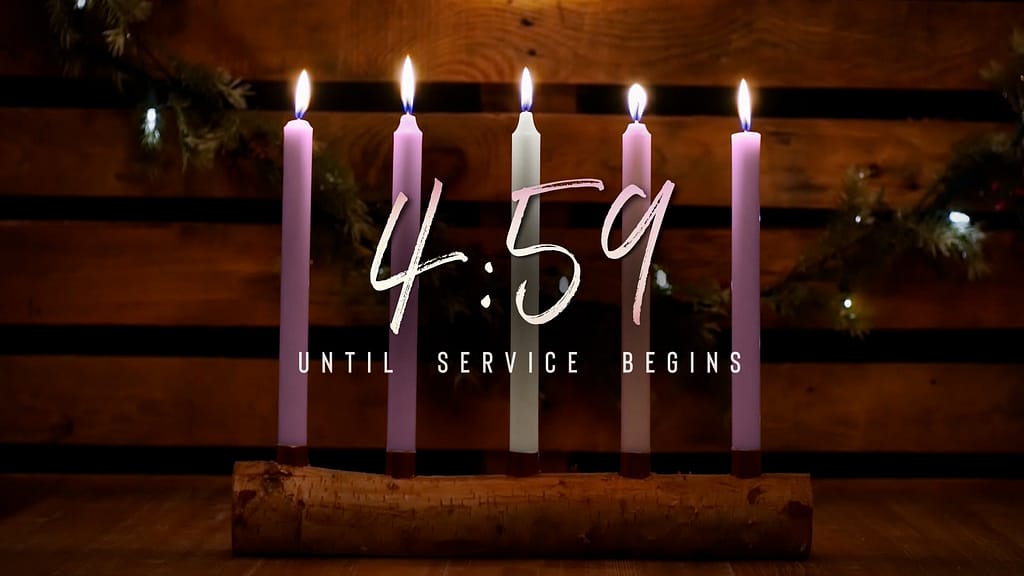 5min Countdown Country Advent Church Motion Graphics