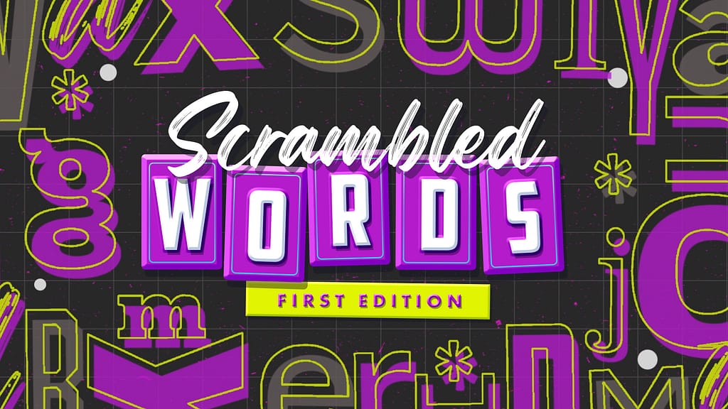 Scrambled Words First Edition Game Video