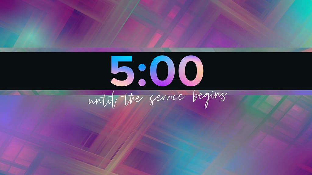 5min Countdown Mother's Day Tapestry Church Motion Graphics