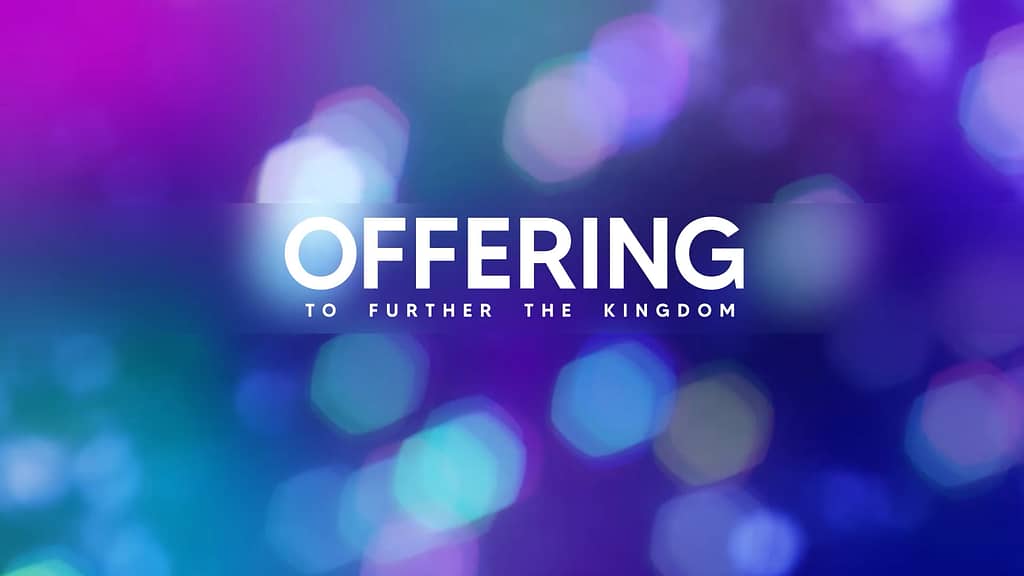 Tithes and Offering Bokeh Lights Motion Graphics