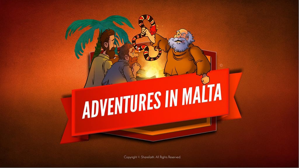 Acts 28 Adventures in Malta Kids Bible Story