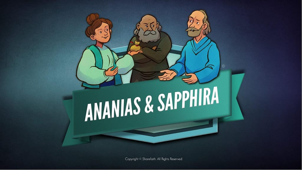 Acts 5 Ananias and Sapphira Kids Bible Stories
