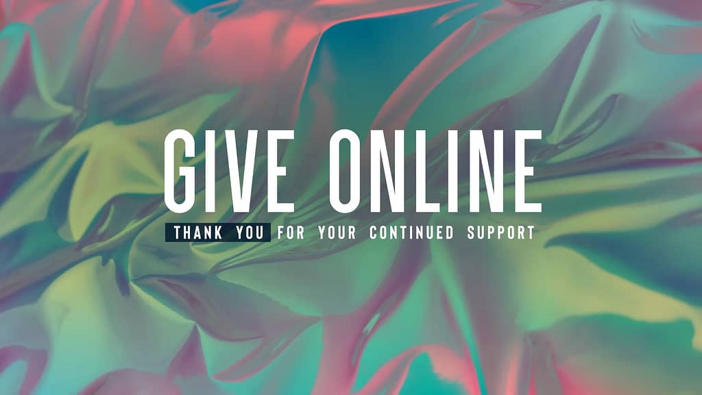 Give Online Chroma Wave Church Motion Graphics