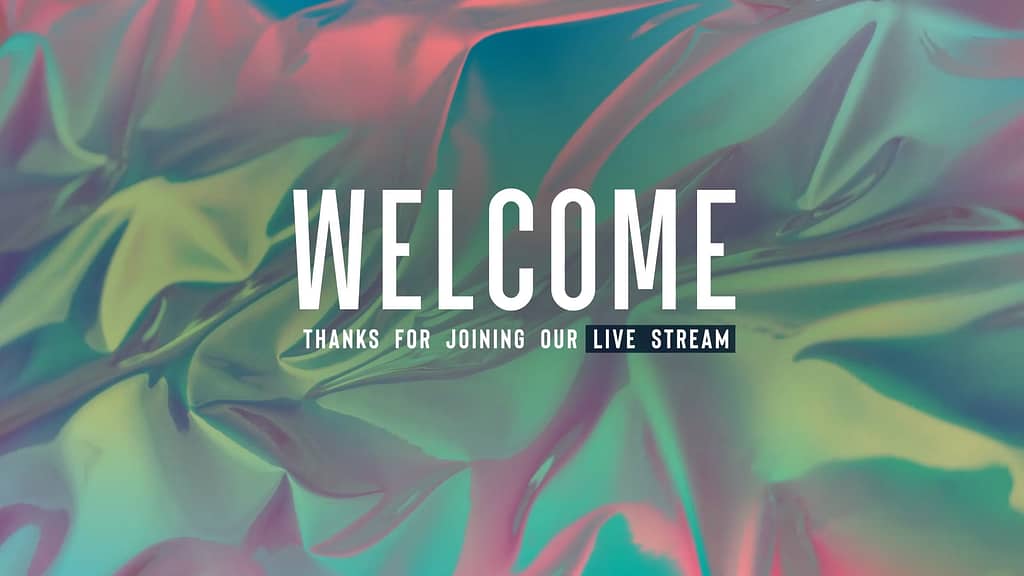 Stream Welcome Chroma Wave Church Motion Graphics
