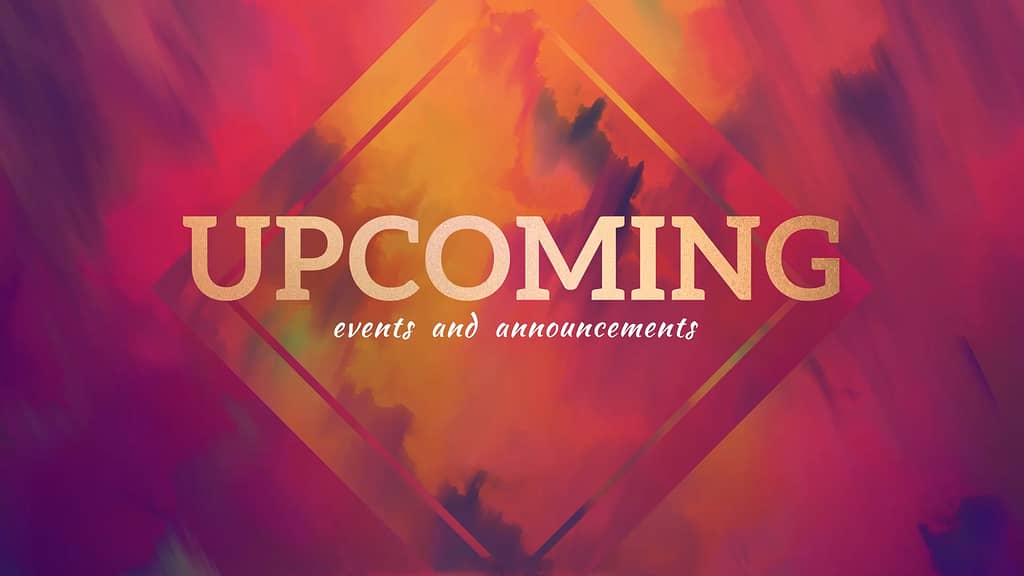Announcements: Painted Fall Motion Worship
