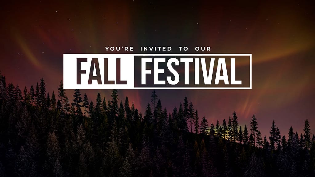 Fall Festival: Aurora Glow Motion Worship Video Loop