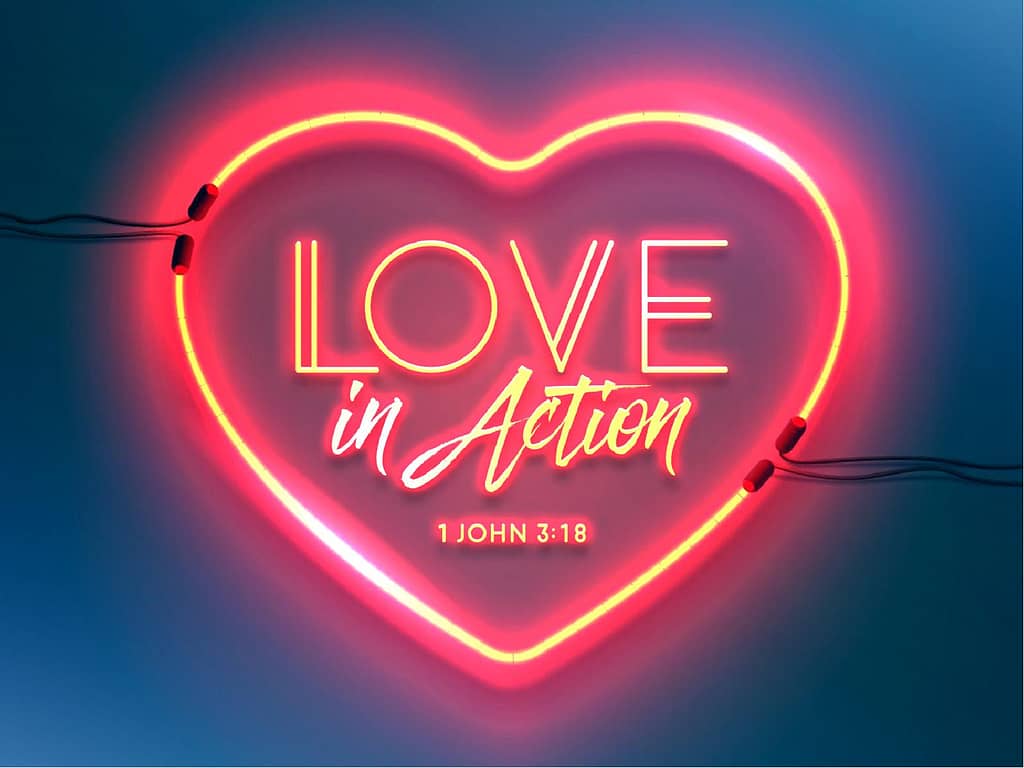 Love In Action Sermon PowerPoint Template