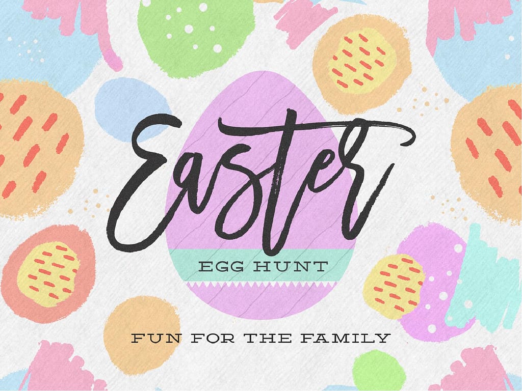 Easter Egg Hunt Pastel Church PowerPoint