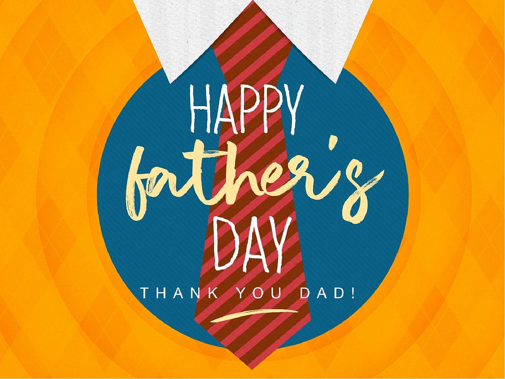 Happy Father's Day Argyle PowerPoint Template