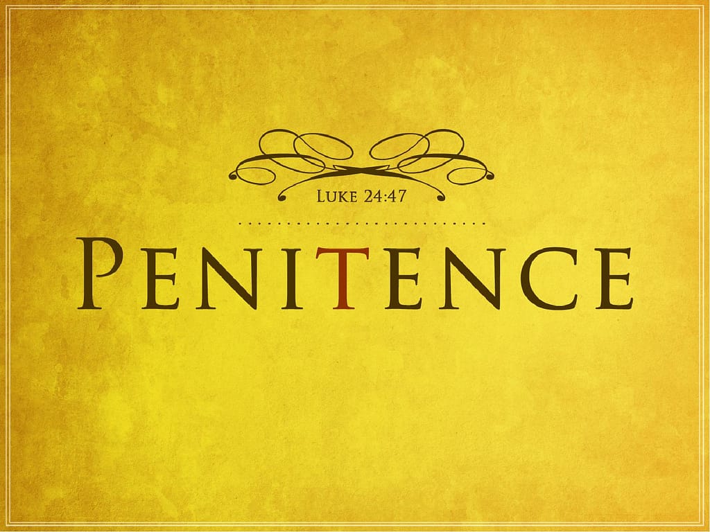 Penitence Christian PowerPoints
